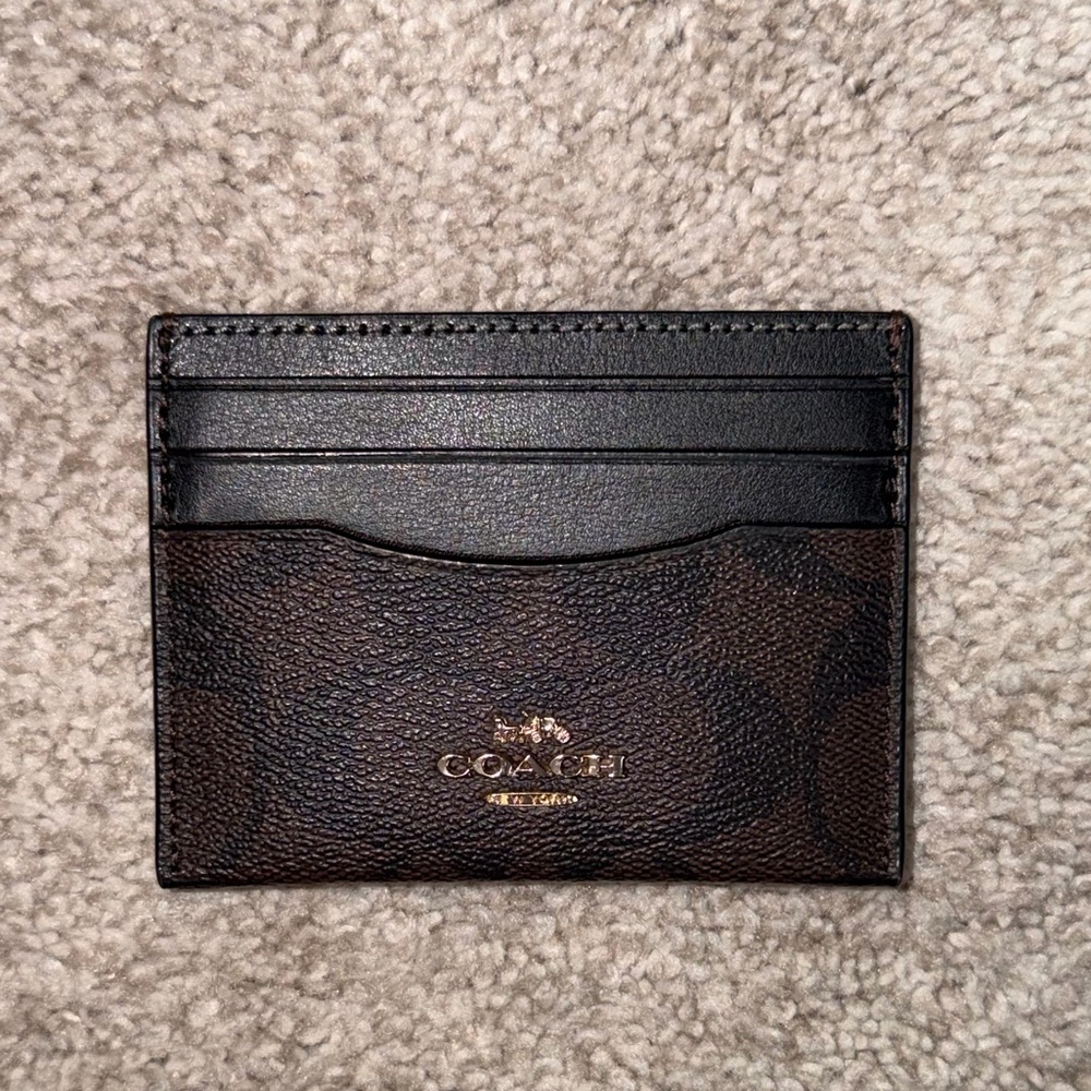 Coach Walnut Card Holder